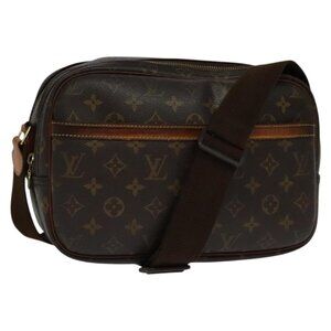 Authentic LOUIS VUITTON Monogram Reporter GM Shoulder Bag M45252 LV